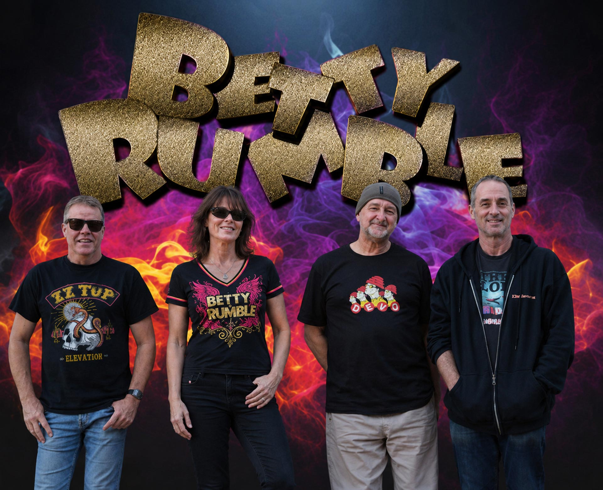 Betty Rumble Rock covers band, Melbourne